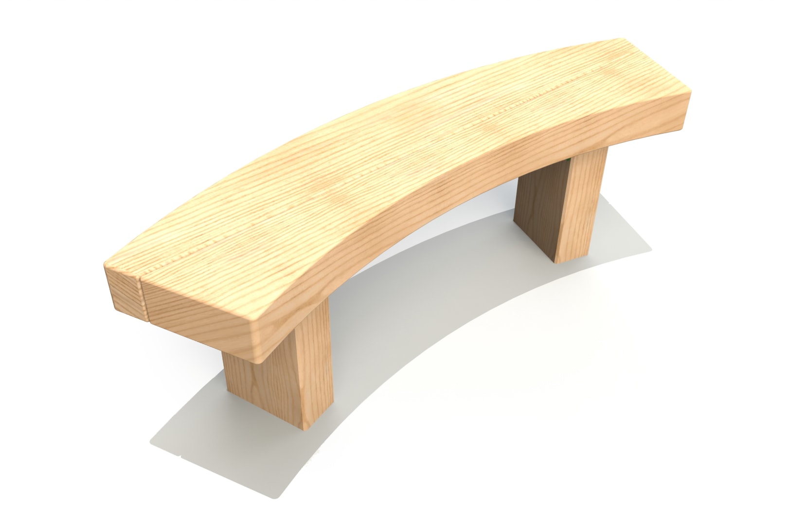 1.3m Curved Bench