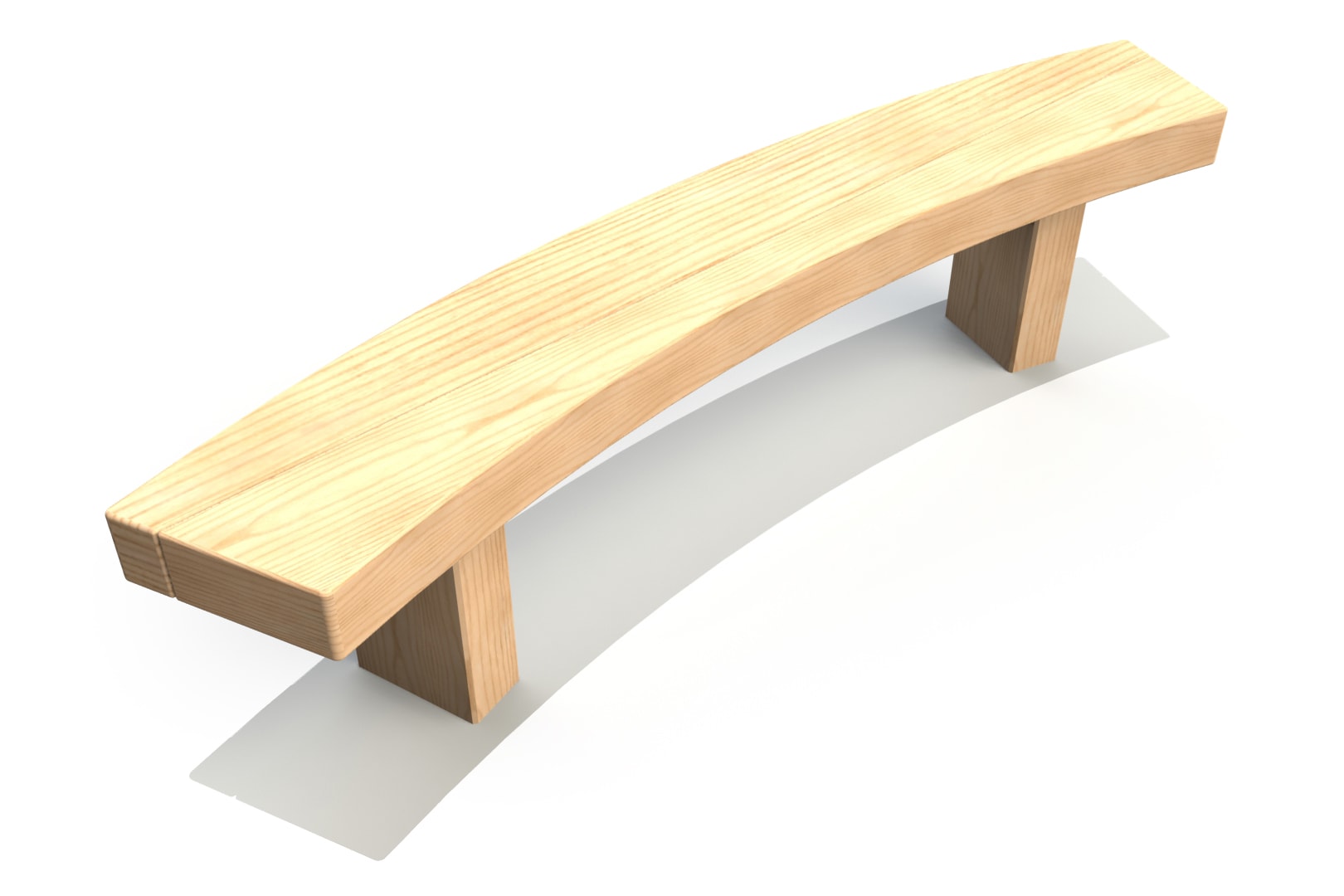1.8m Curved Bench