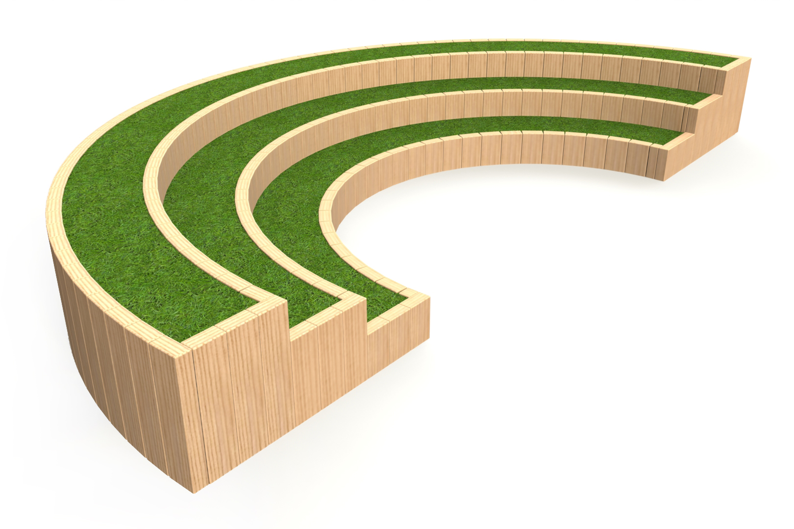 3 Tier Curved Amphitheatre