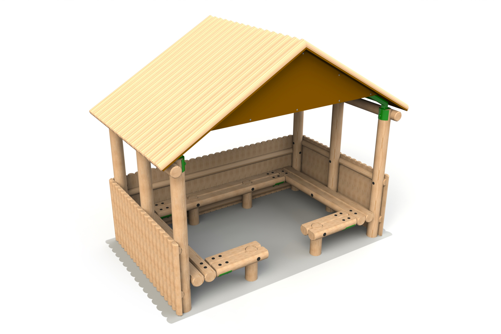 3.0 x 1.9m Shelter Half Clad Sides