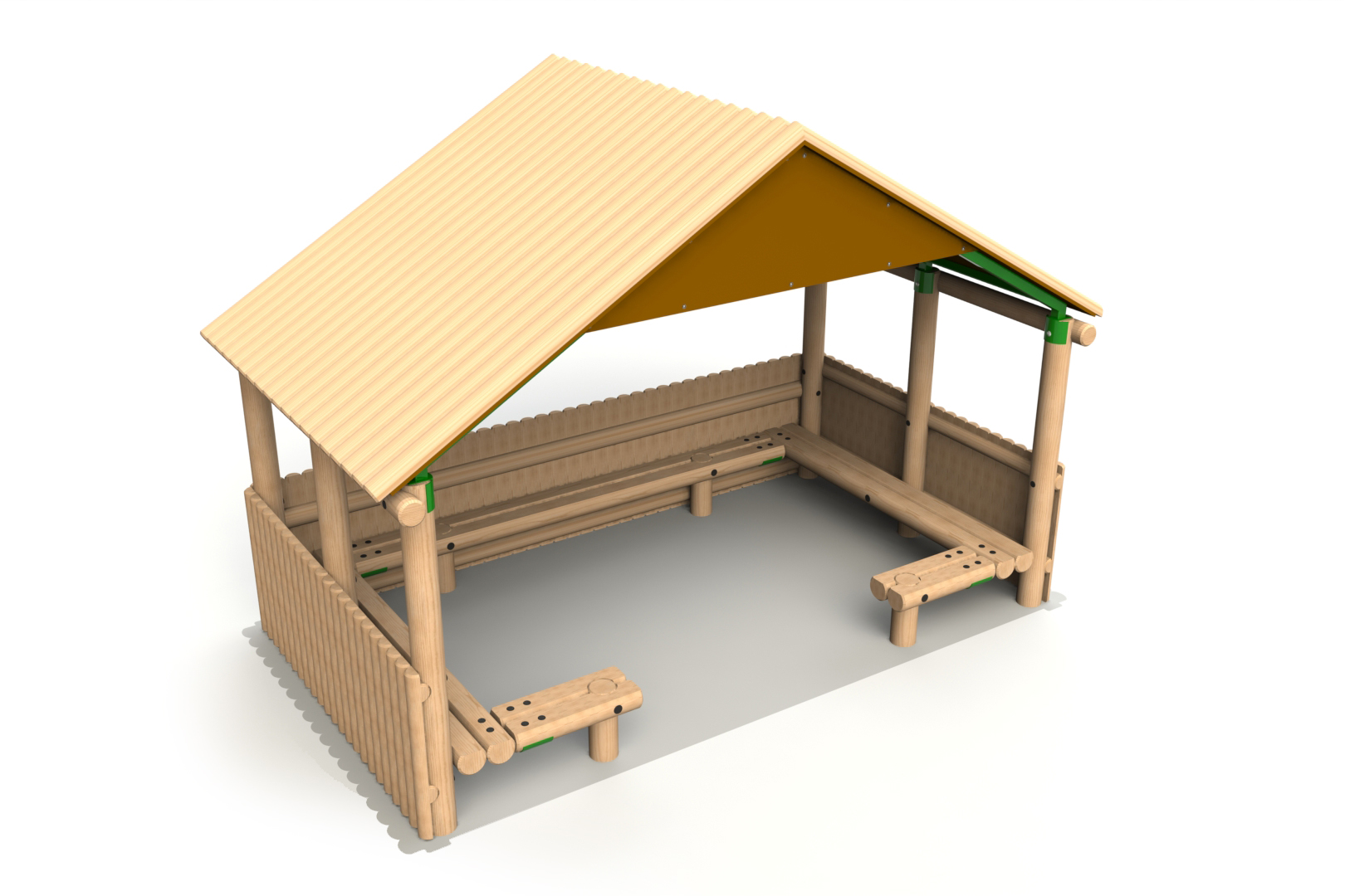 4.0 x 2.4m Shelter Half Clad Sides
