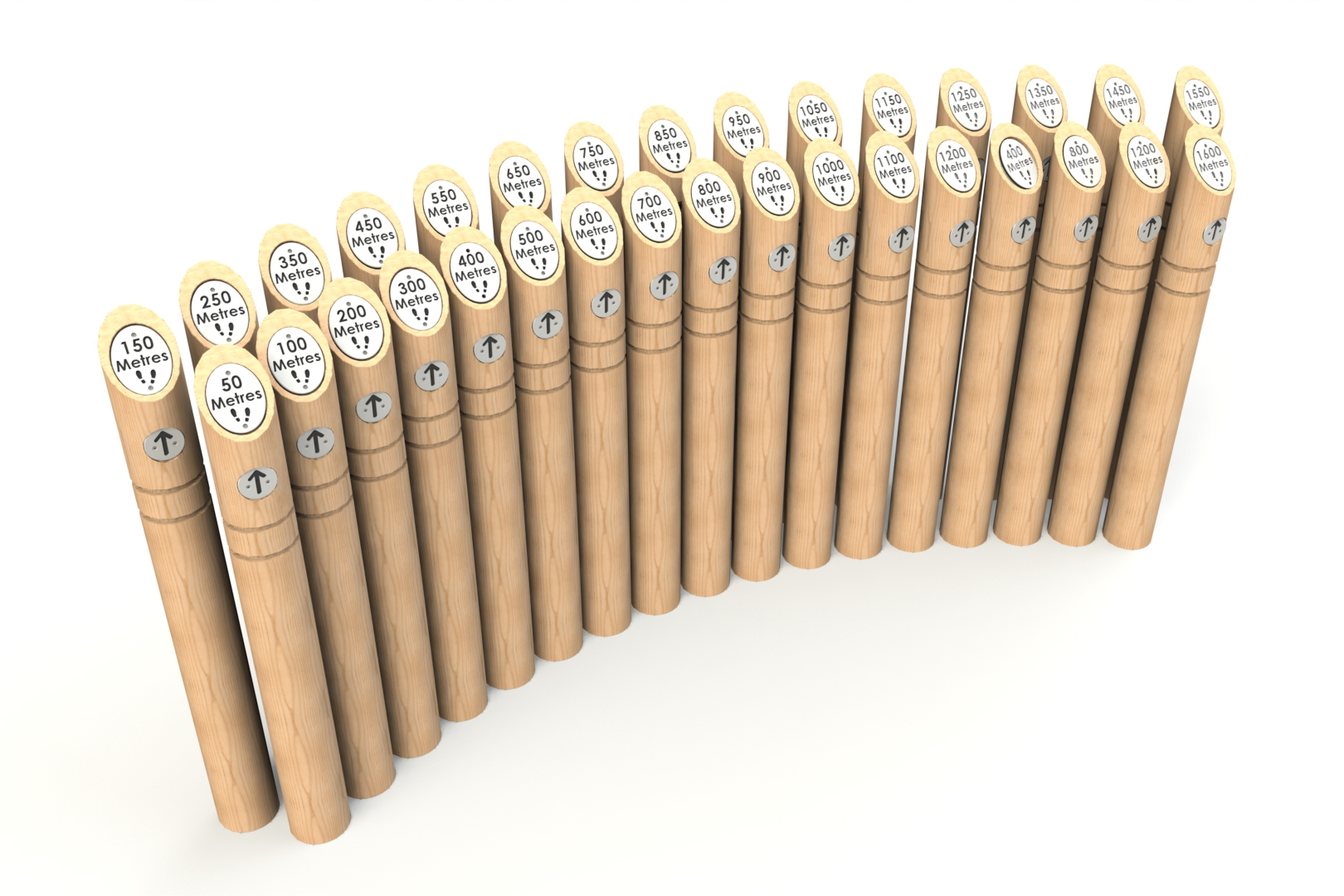 50m – 1600m Markers