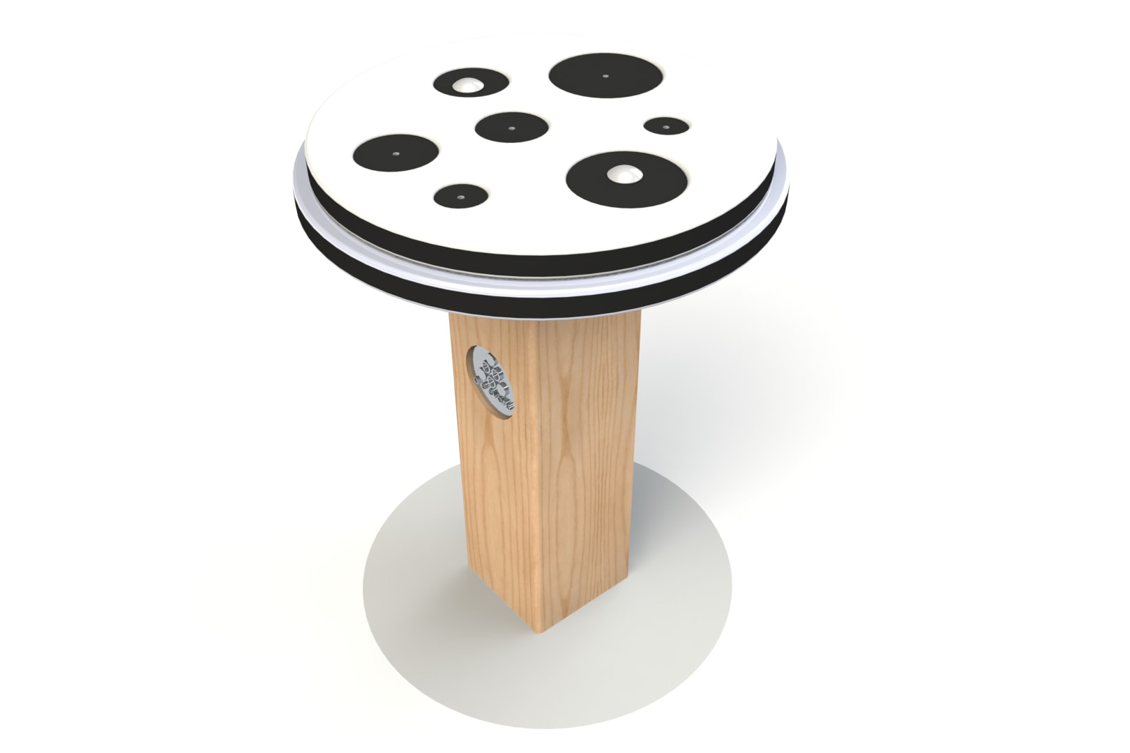 White & Black Toadstool