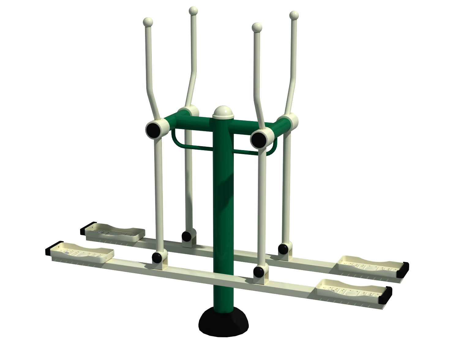 Double Cross Country Skier