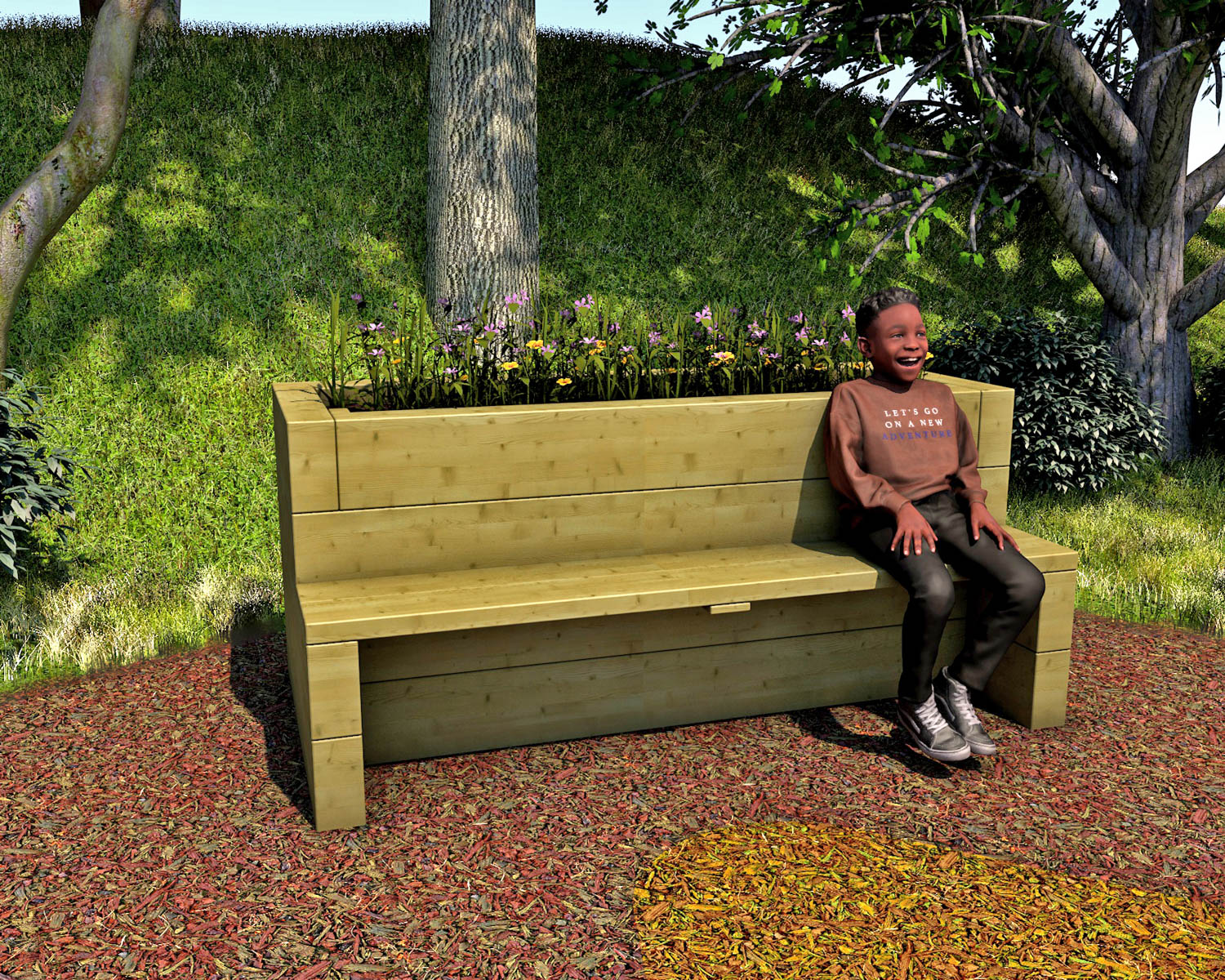 3M Planter Bench